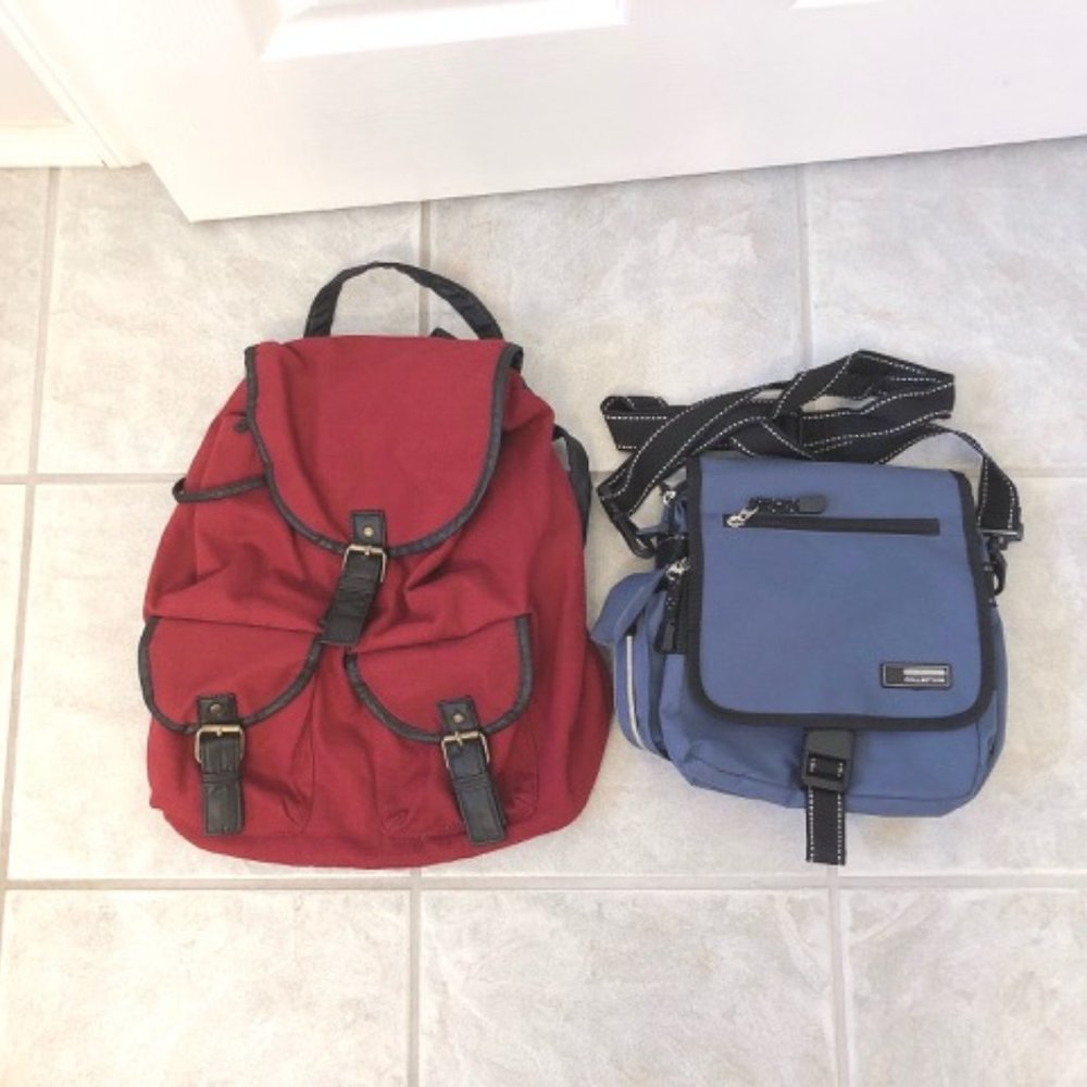 Like new Backpack and Crossbody Bag